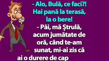 BANC | Alo, Bulă, hai la o bere!