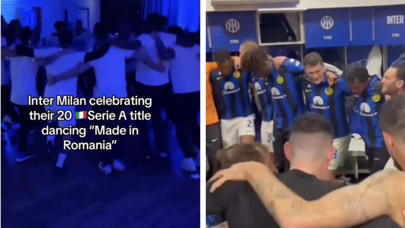 Ionuț Cercel a destins atmosfera în vestiarul lui Inter Milano după ce italienii au câștigat titlul. “Made in Romania” a răsunat în vestiarul echipei lui Inzaghi