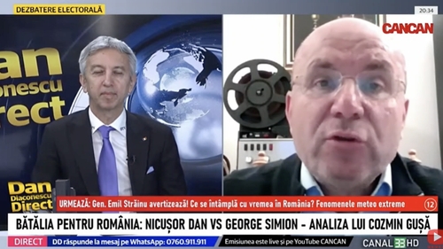 Care au fost greșelile făcute de Nicușor Dan la dezbatere, potrivit analistului politic Cozmin Gușă: ”A vrut să fie șmecher”