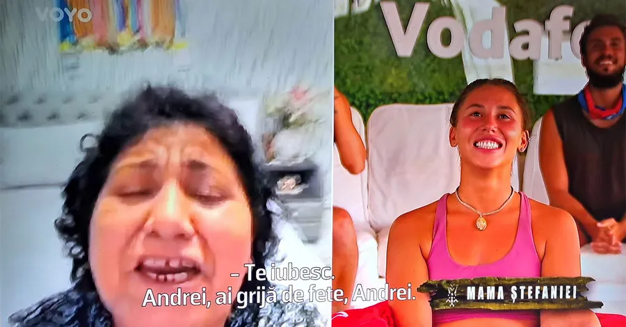 Mama Ștefaniei Stănilă i-a transmis un mesaj lui Andrei Krișan, la Survivor / Sursă foto: captură video