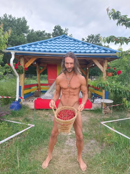 Daniel Ciobbanu, la o ședință foto ieșită din tipare, în mijlocul naturii foto: Facebook