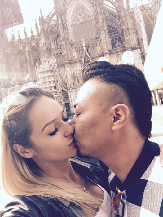 Hideaki Tanaka şi Ana Maria, în perioada când formau un cuplu