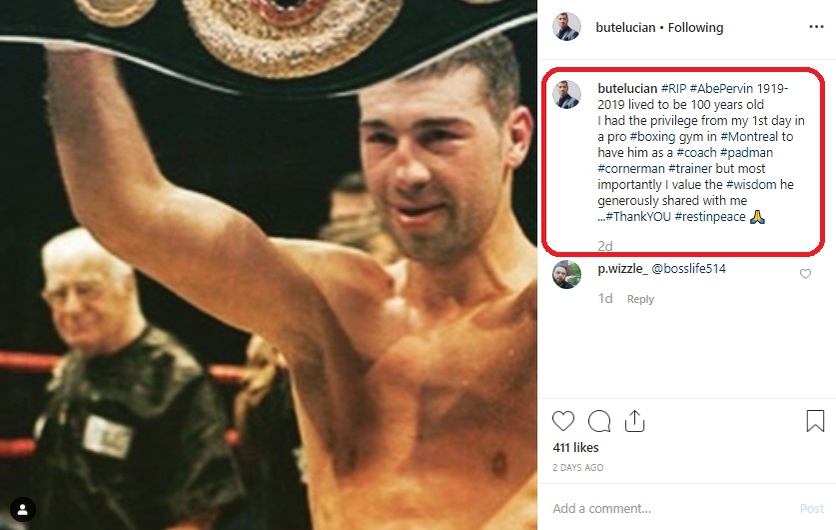 Lucian Bute, în doliu. „Dumnezeu să te odihnească”
