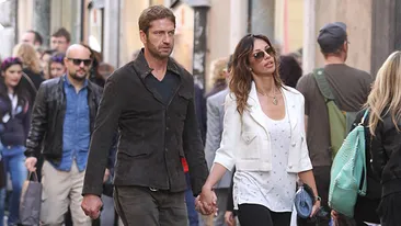Mădălina Ghenea si Gerard Butler au luat la misto paparazzii! Uite cum au reacţionat când s-au văzut fotografiaţi