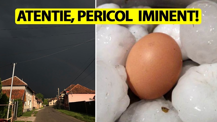 Atenție, pericol iminent! ANM, avertizare de vreme severă emisă vineri dimineață
