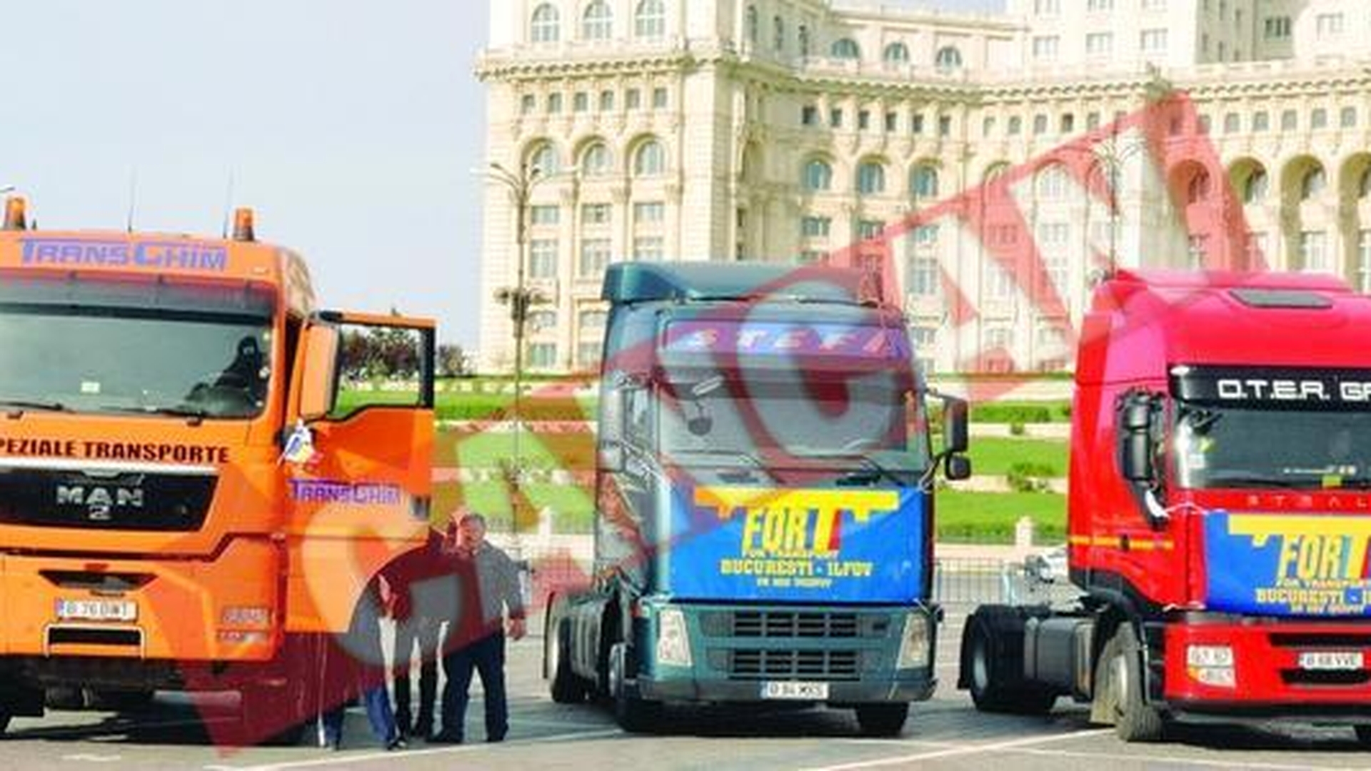 Transportatorii blocheaza centura Capitalei