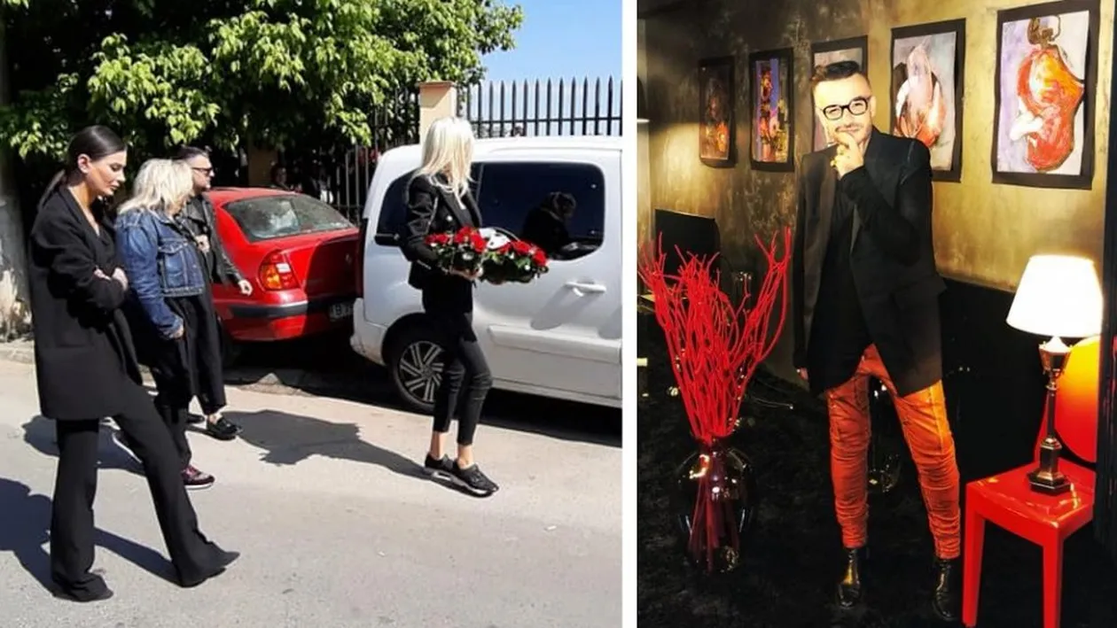 A aparut la inmormantarea lui Razvan Ciobanu. Cine este, de fapt, blonda din imagini