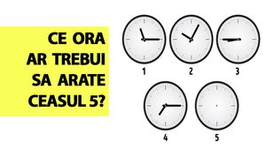 Cel mai simplu test de inteligență | Ce oră ar trebui să arate ceasul numărul 5?