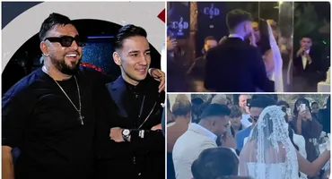 Costel Biju, un tată mândru! A îngenuncheat în fața lui Tony One și i-a cântat la dansul mirilor. Imagini spectaculoase