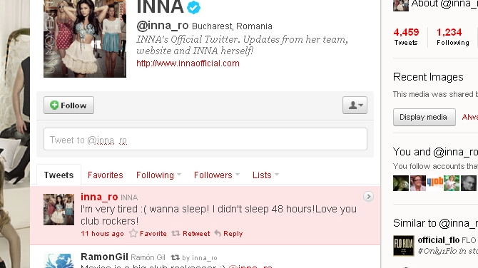 Inna tot n-a invatat engleza! Avem dovada de pe Twitter!