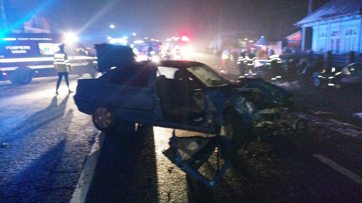 Accident înfiorător în Neamț! Un mort și trei grav răniți! IMAGINI TERIFIANTE