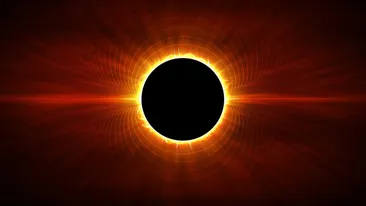 Iluzia optică genială care se produce în timpul Eclipsei totale de Soare. Poartă roşu şi verde pentru a o putea vedea