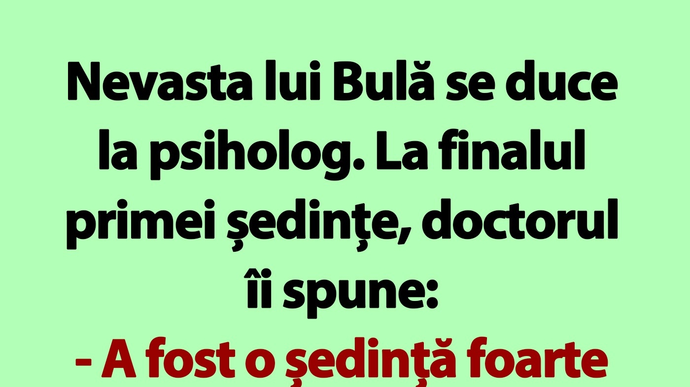BANC | Bulă, Bubulina și psihologul