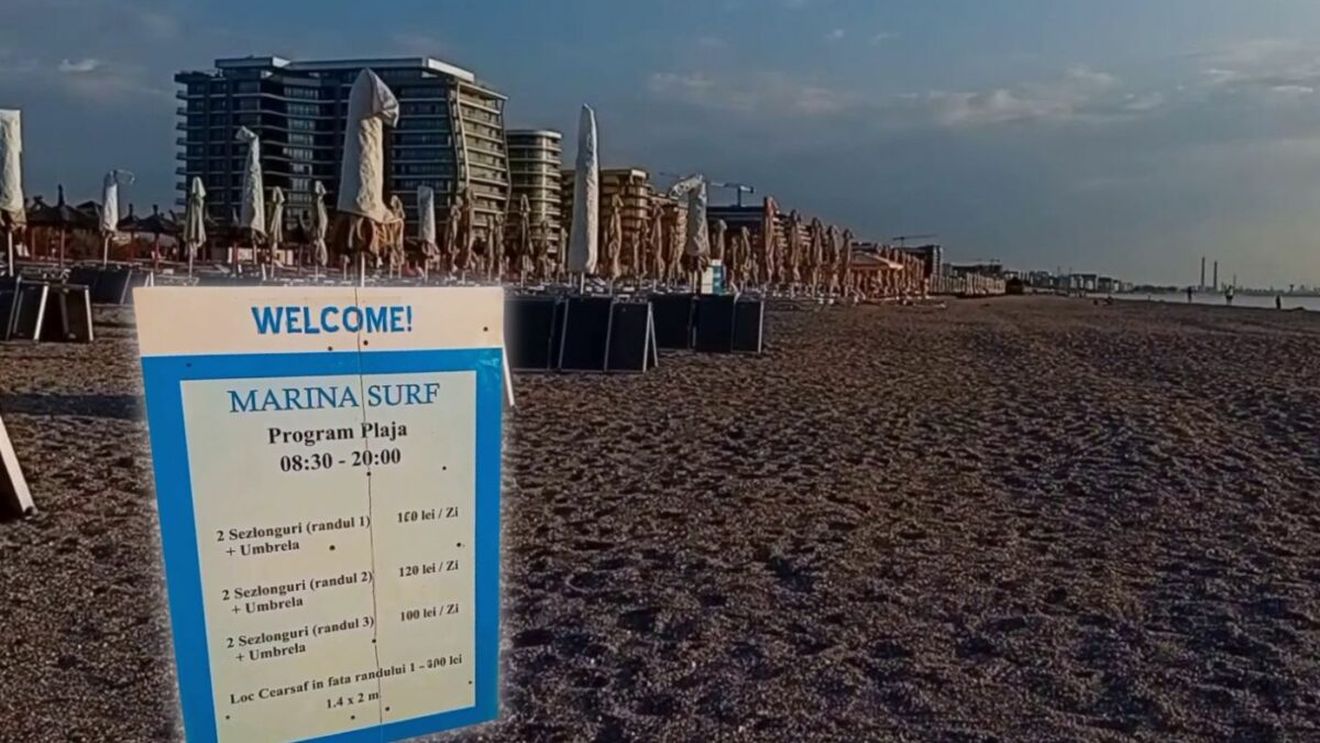 Cât costă să îți pui cearșaful pe plajă, în Mamaia Nord. De suma asta mai bine îți iei șezlong