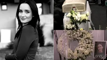 Amalia Semeniuc, tânăra rănită grav în accidentul din Suceava în care au murit mama și sora ei, a fost înmormântată. Imaginile durerii!