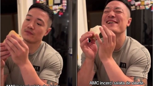 Reacția virală a unui chinez, după ce a mâncat salată de vinete pentru prima oară. VIDEO