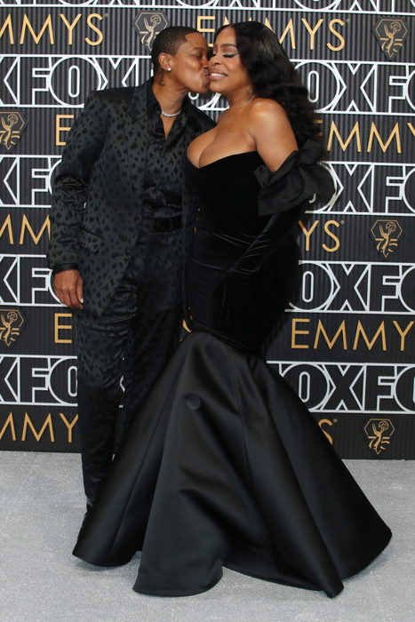 Jessica Betts and Niecy Nash
75th Primetime Emmy Awards, Arrivals, Los Angeles, California, USA - 15 Jan 2024,Image: 837544679, License: Rights-managed, Restrictions: , Model Release: no