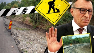 Cum asfaltează firmele de casă ale baronului de Olt drumurile județene din Vâlcea?! Imagini stupefiante cu o ”manțocărie” de 12 milioane €