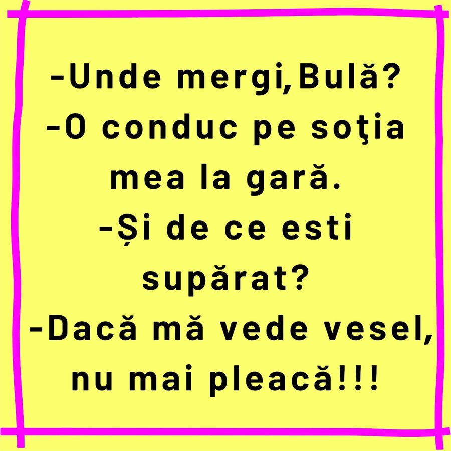 BANC | Bulă își conduce soția la gară