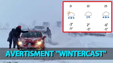 Avertisment wintercast emis de meteorologii Accuweather: Ninsori abundente în România