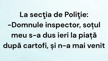 BANCUL DE LUNI | O femeia și-a dat soțul dispărut