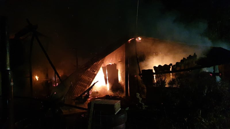 Incendiu puternic la un adăpost de animale din Dâmbovița! Îngrijitoarea intoxicată, zeci de animale moarte