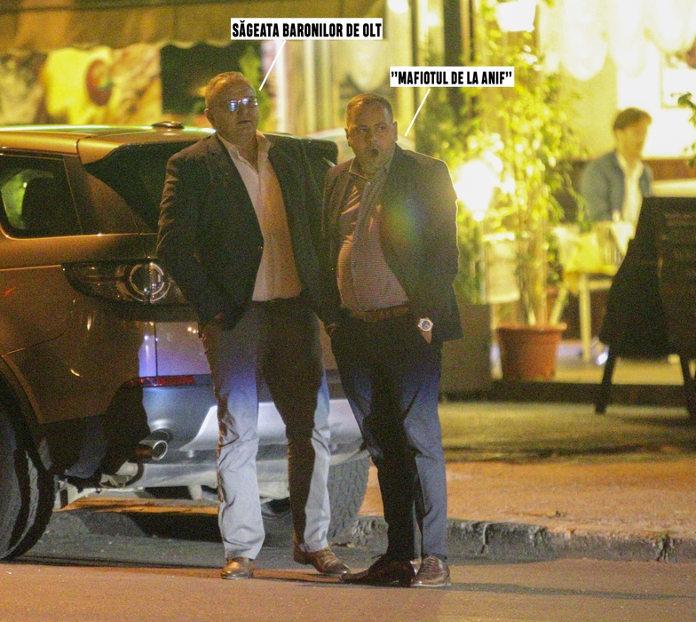 Deputatul Marius Iancu și președintele ANIF (Agenția Națională de Îmbunătățiri Funciare), Florin Ionuț Barbu, zis ”Busi”, la Trattoria Adagio
