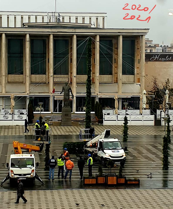 Bradul neconvențional din centrul Bacăului