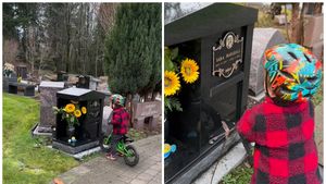 Ce a putut să facă un copil de 3 ani când a văzut mormântul mamei sale. Gestul a emoționant milioane de oameni