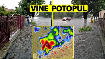 ANM, avertizare de vreme severă imediată emisă azi-dimineață. Urmează 60 de minute de potop în România