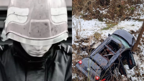 Cea mai grea intervenție din viața unui pompier din Brașov. Chemat la accidentul unde fiica lui s-a stins