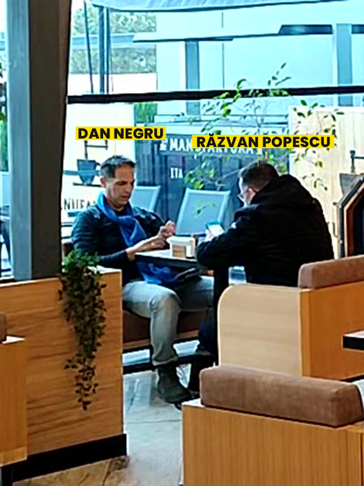 Dan Negru și Răzvan Popescu, de la Radio ZU, la o cafea (Foto: CANCAN.RO)