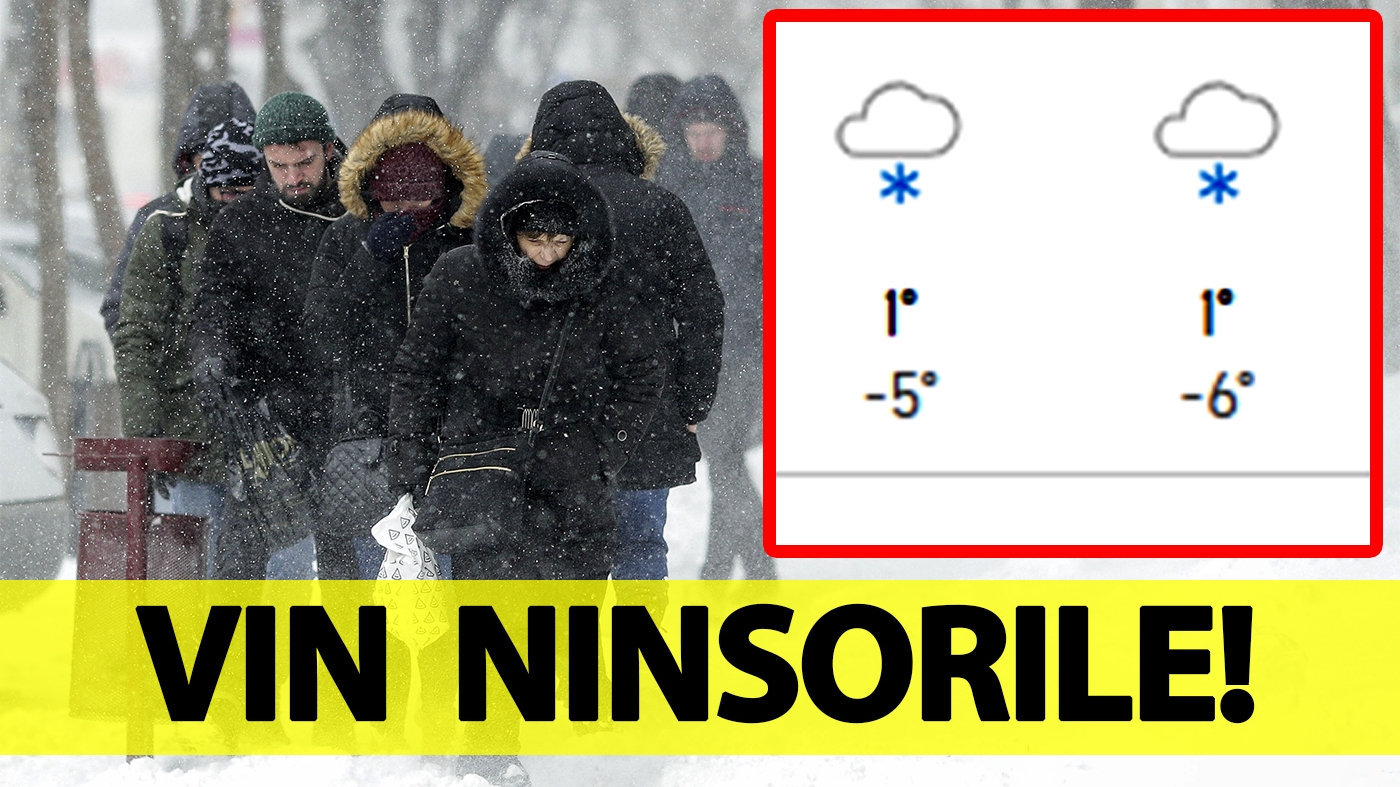 Vin ninsorile în București! Iarna vine mai repede decât ne așteptam. Pe ce dată exactă va ninge, potrivit meteorologilor Accuweather