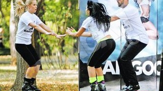 CRBL si sotia lui, Elena, se mentin in forma prin sportul "pe arcuri". Fascinati de Kangoo Jumps