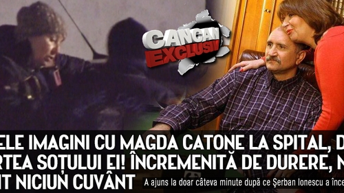 PRIMELE IMAGINI cu Magda Catone la spital, dupa moartea sotului ei! Incremenita de durere nu a rostit niciun cuvant!