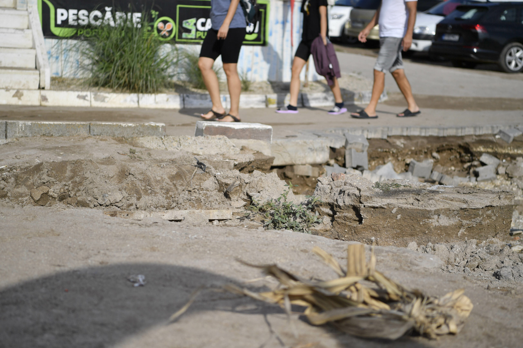 Plaja din Vama Veche in urma inundatiilor, 01 septembrie 2024. Alex Nicodim / Inquam Photos