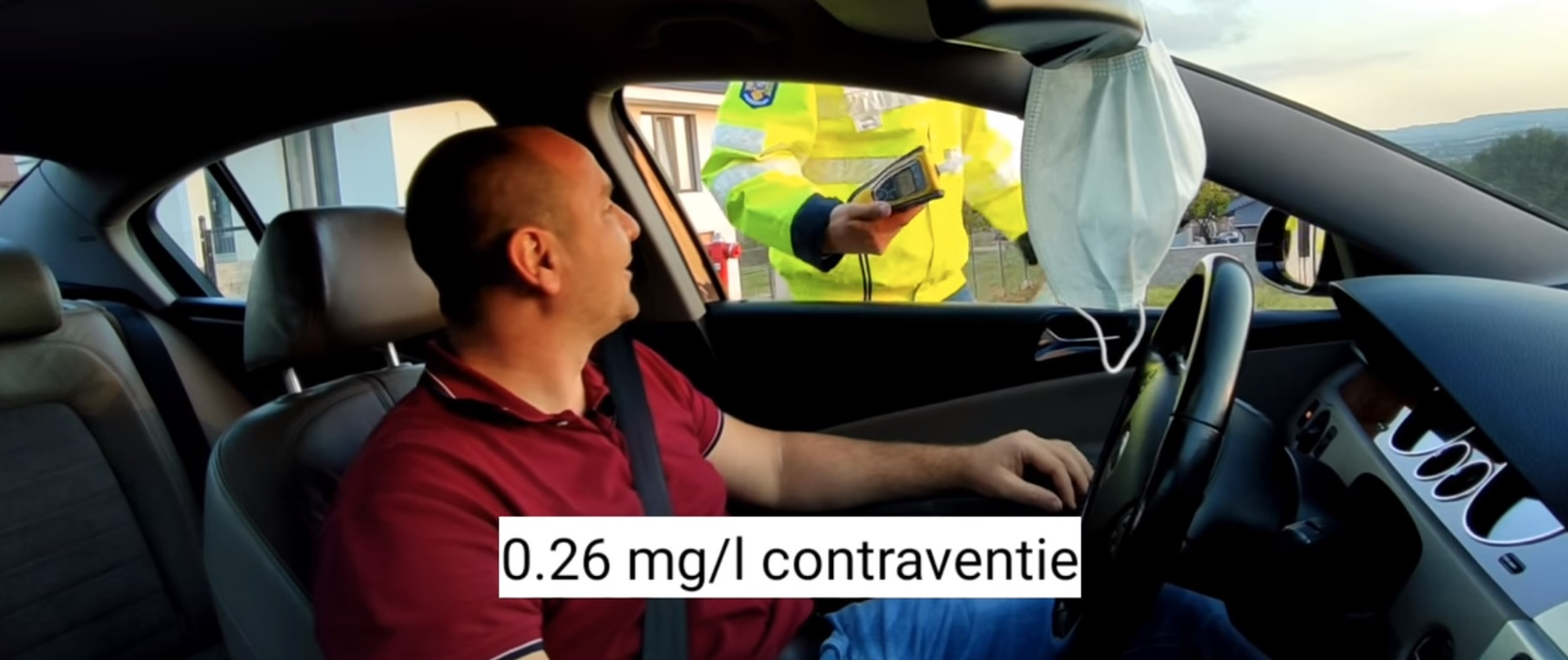 Polițistul a descoperit, prin experimentul său, că poți avea alcoolemie fără să bei alcool