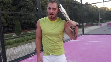 Vladimir Draghia demonstreaza ca face fata oricarui sport. Vezi cum s-a descurcat actorul pe terenul de padel