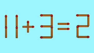 Test IQ cu chibrituri | Corectați 11 + 3 = 2, mutând un singur băț