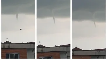 O tornadă a îngrozit locuitorii din apropiere de Timișoara. Totul a fost filmat