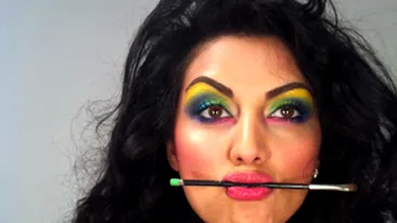 Doinita Oancea are chef de joaca! Uite cat de extravagant s-a machiat!