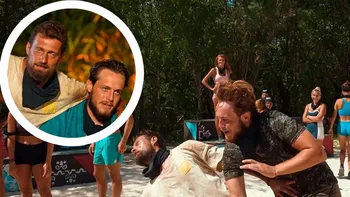 Avem imaginile! Cum l-a „căpăcit” Aris pe Gabi Tamaș la Survivor, de fapt. Cronica unei zile „udate” cu multă, multă bere