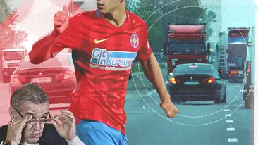 Fotbalistul pentru care Gigi Becali cere 200 milioane € a făcut ravagii pe centură! S-a strecurat milimetric printre TIR-uri!