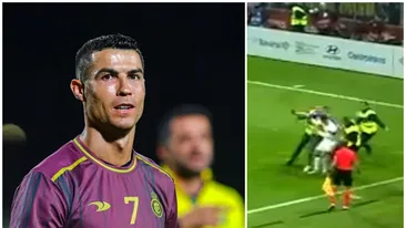 Momente de panică la meciul Bosnia - Portugalia! Cristiano Ronaldo a fost atacat de un fan 