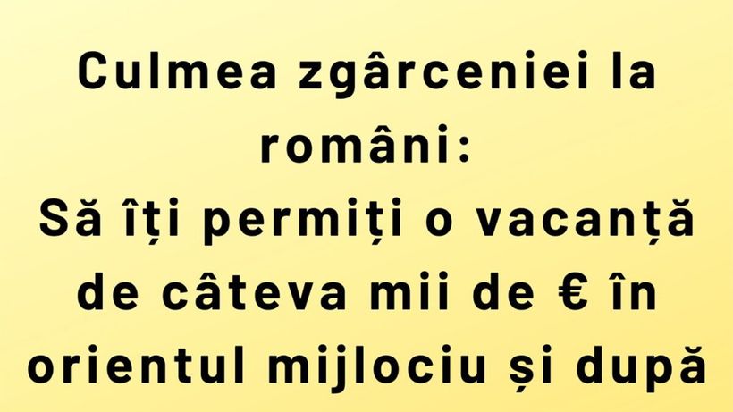 Bancul de weekend | Războiul din Orientul Milociu și culmea zgârceniei la români