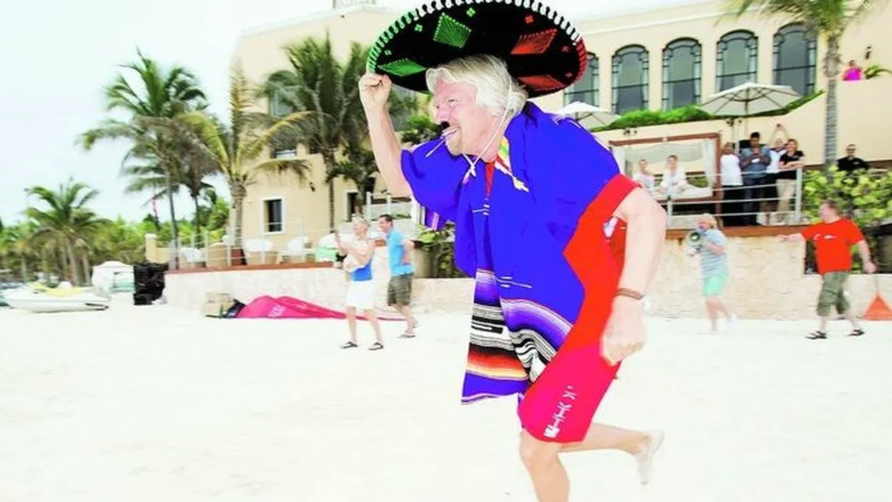 Distractie in Mexic. Richard Branson, mariachi