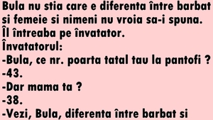 BANC | Bulă și diferența dintre bărbați și femei