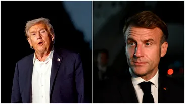 Imagini din culise de la conferința de pace din Egipt. Ciudata strângere de mână dintre Trump și Macron