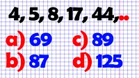 Test IQ pentru absolvenții de facultate | Completați seria: 4, 5, 8, 17, 44