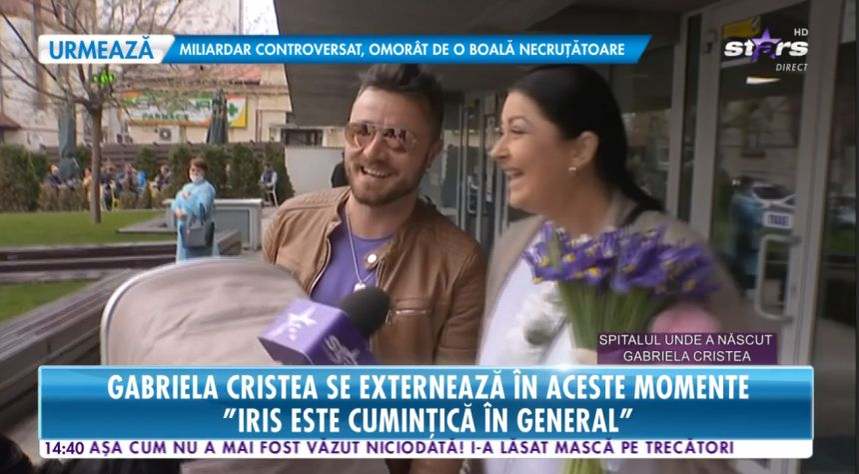 Gabriela Cristea și fiica ei, Iris, au fost externate. A spus ce dietă folosește ca să slăbească după cea de-a doua naștere